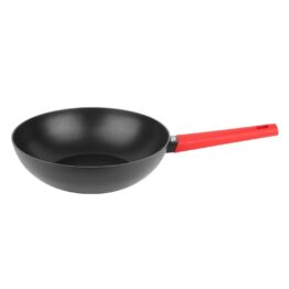 Wok -pann Red 28cm, mittenakkuva kattega